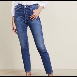 H&M &Denim Button Fly High Waist Mom Jean Size 6